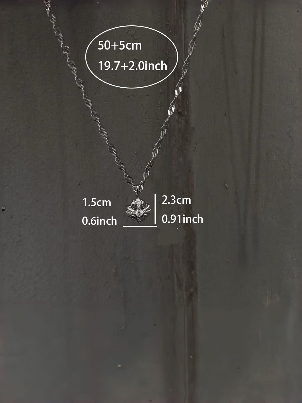 Geometric Pendant Necklace For Men In Real Gold Plated 304 Stainless Steel With Copper Pendant And Zircon Inlay