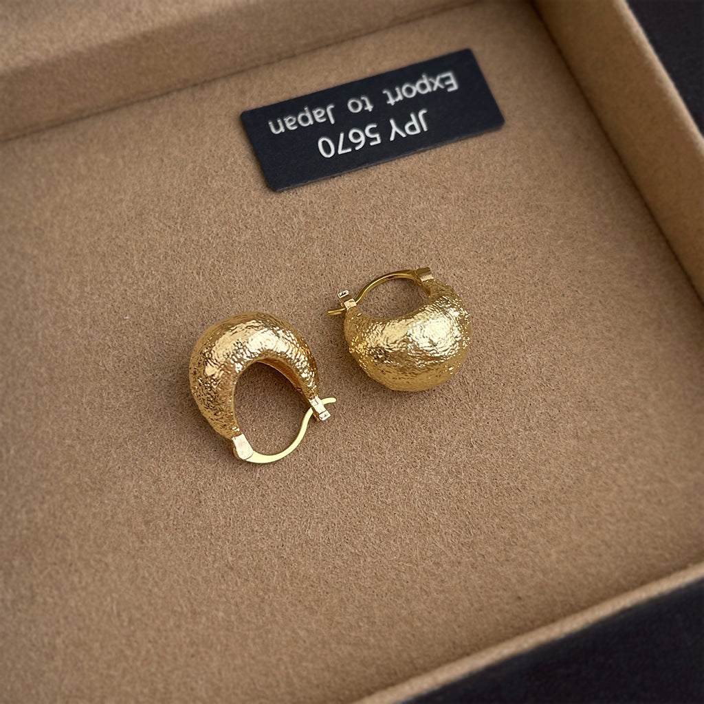 Geometric Copper Earrings For Women Featuring Exaggerated Style In Gold