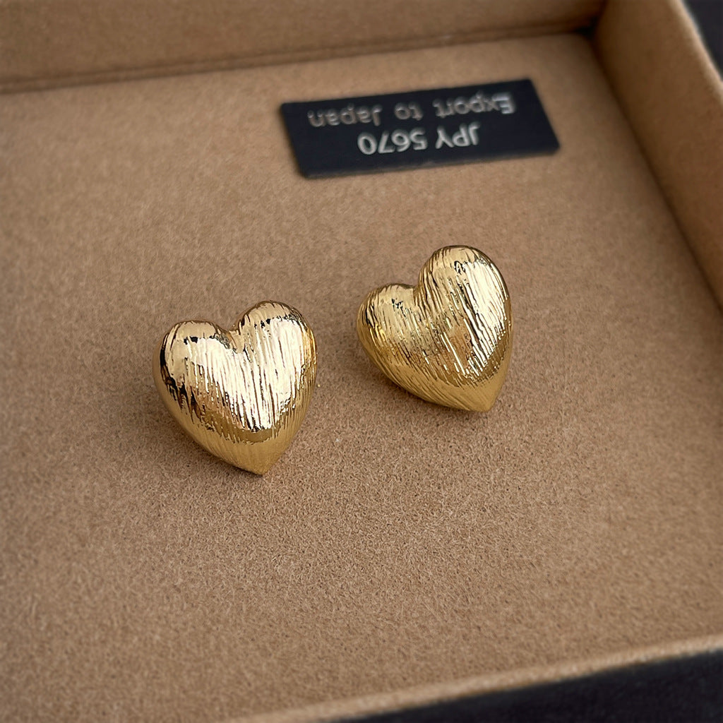 Geometric Copper Earrings For Women Featuring Exaggerated Style In Gold
