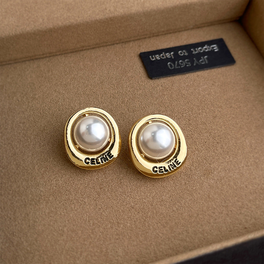 Geometric Copper Earrings For Women Featuring Exaggerated Style In Gold