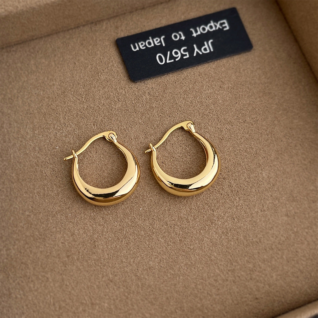 Geometric Copper Earrings For Women Featuring Exaggerated Style In Gold