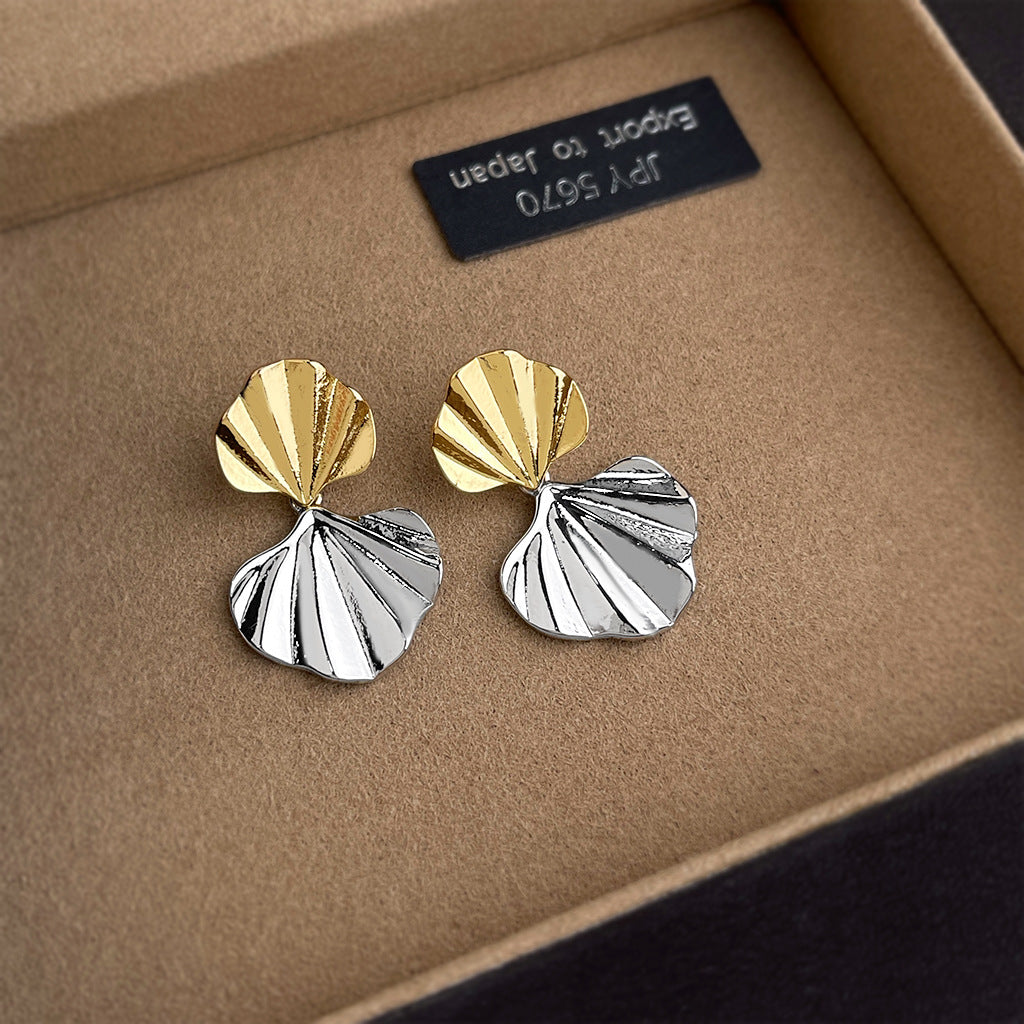 Geometric Copper Earrings For Women Featuring Exaggerated Style In Gold