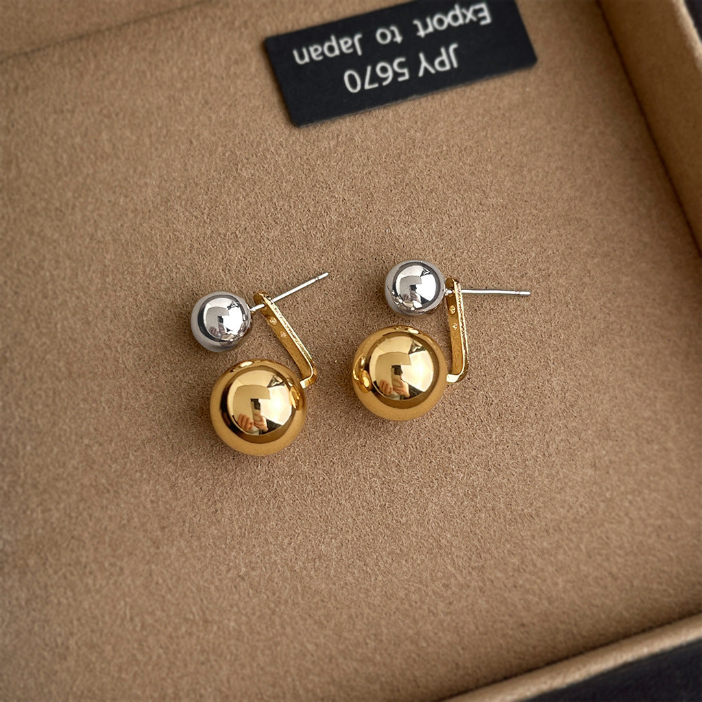 Geometric Copper Earrings For Women Featuring Exaggerated Style In Gold