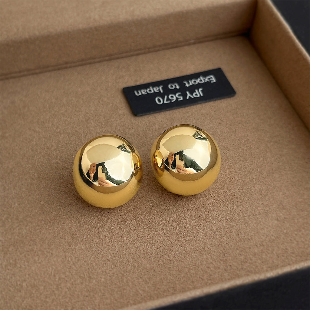 Geometric Copper Earrings For Women Featuring Exaggerated Style In Gold