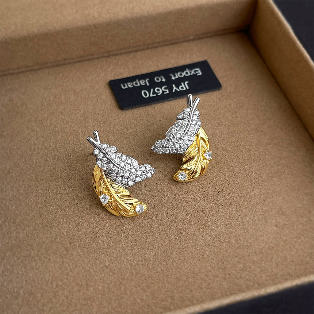 Geometric Copper Earrings For Women Featuring Exaggerated Style In Gold