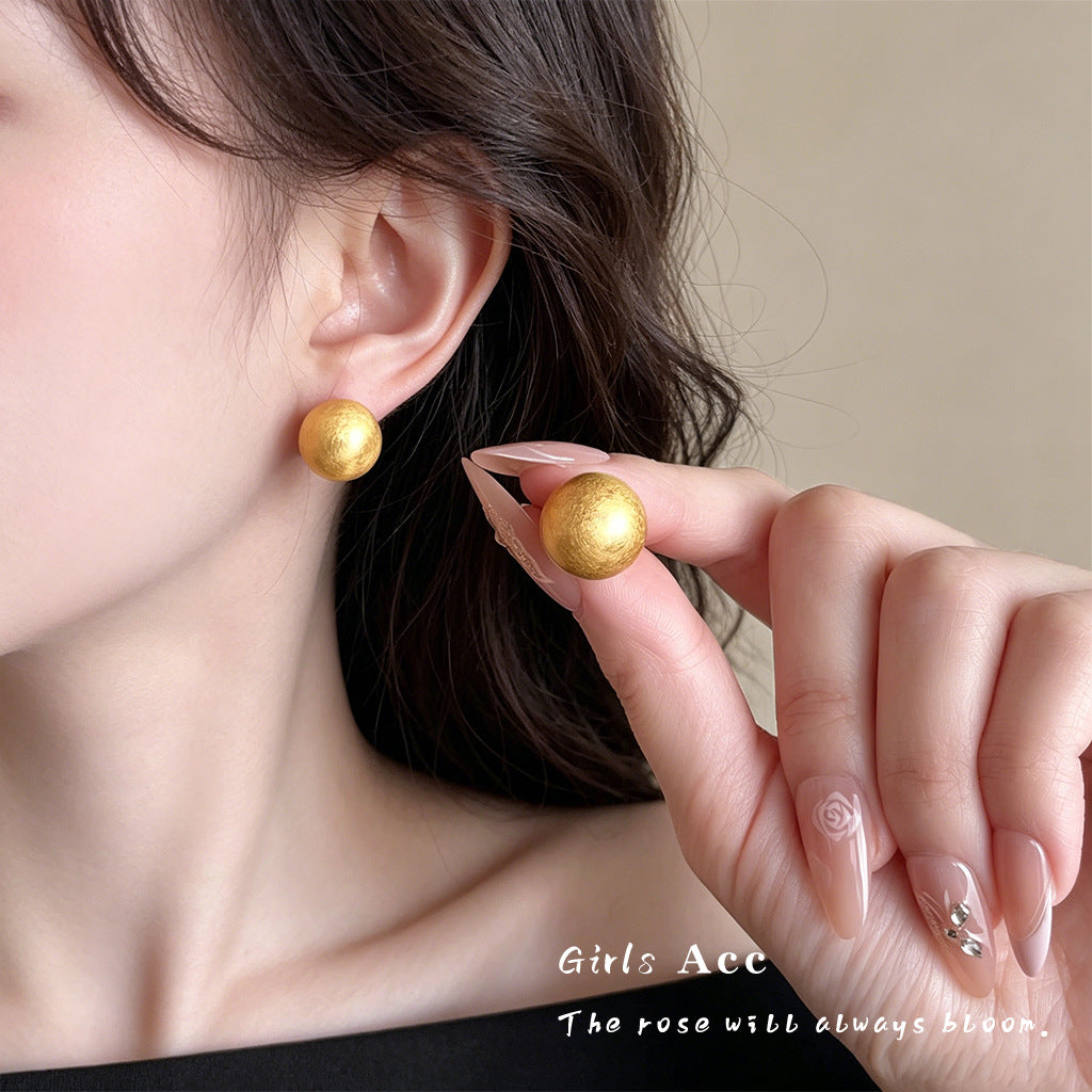 Geometric Copper Earrings For Women Featuring Exaggerated Style In Gold