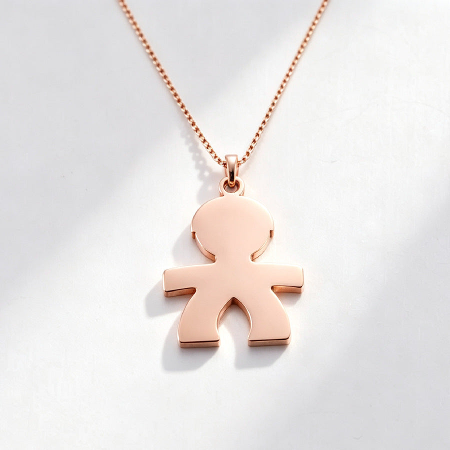 Original Design Heart Shape Pendant Necklace In Metal For Unisex, Perfect For Daily Wear