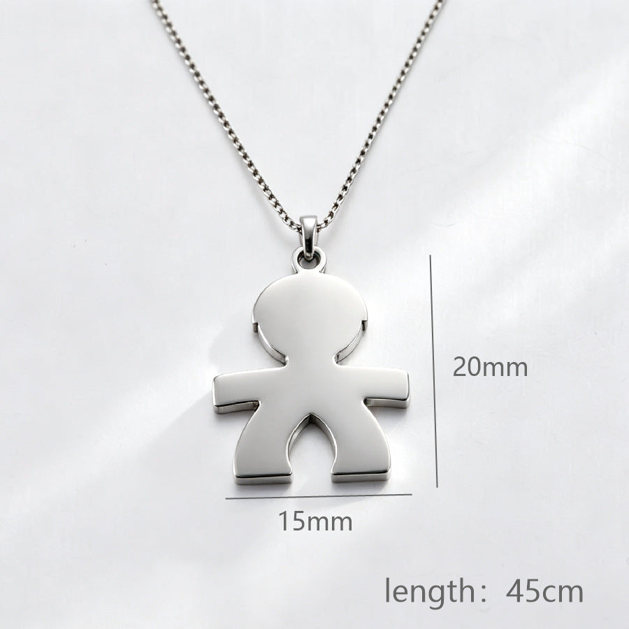 Original Design Heart Shape Pendant Necklace In Metal For Unisex, Perfect For Daily Wear