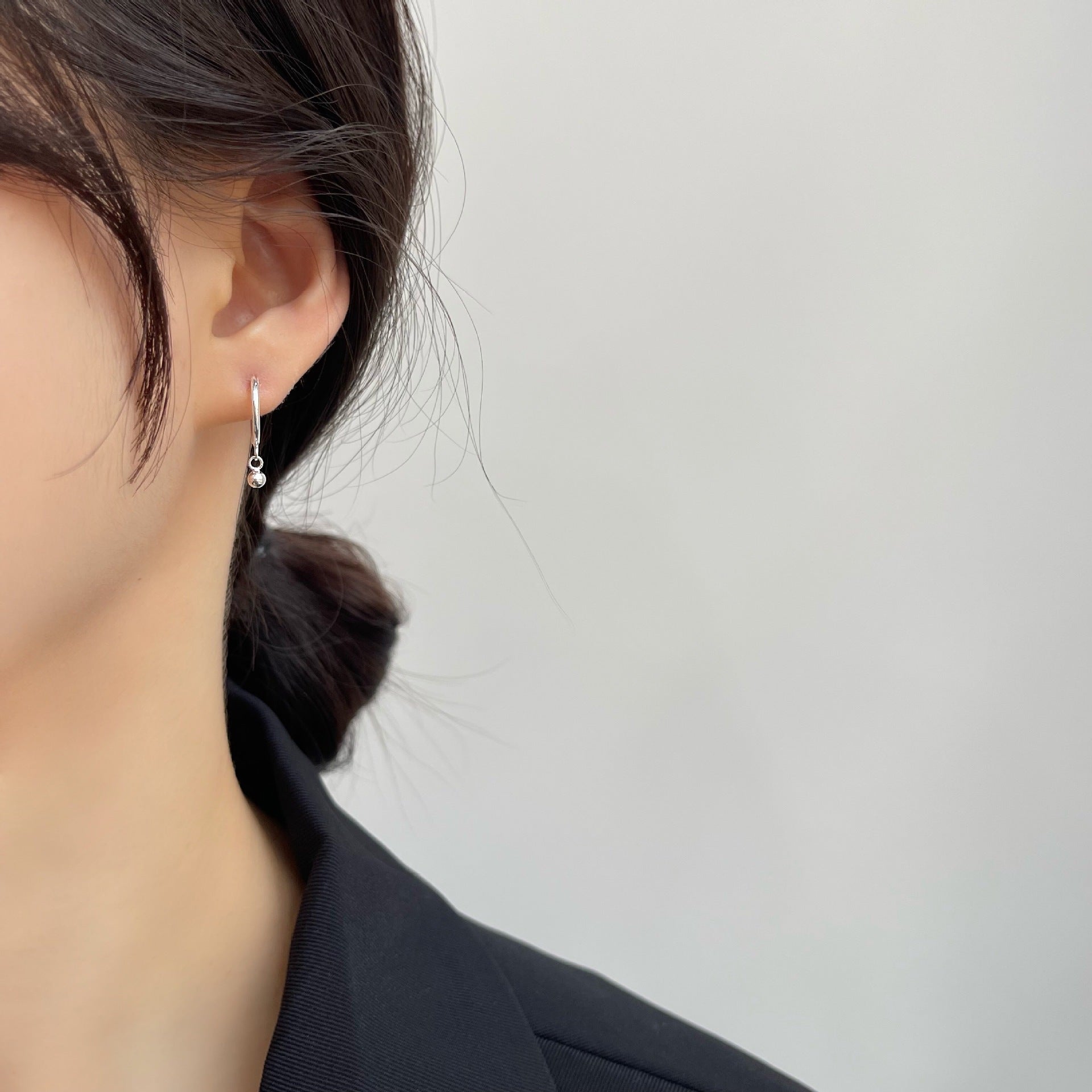 Heart Shape Hoop Earrings For Women In 925 Sterling Silver With Electroplated Finish And 925 Sterling Silver Posts