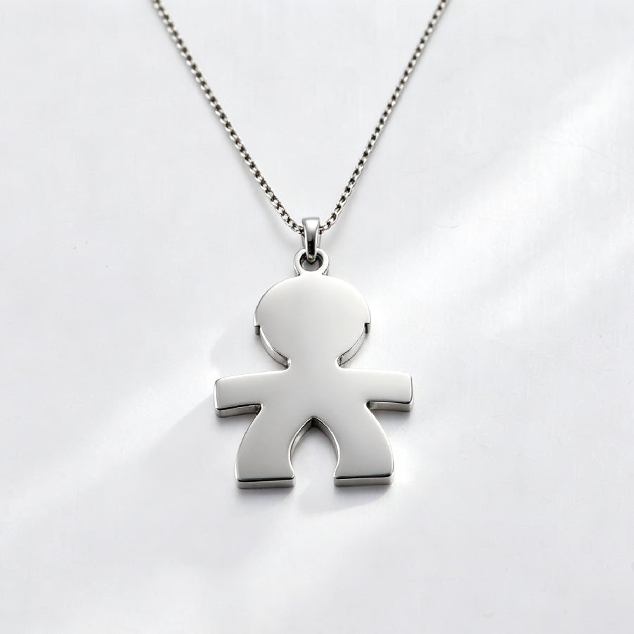 Original Design Heart Shape Pendant Necklace In Metal For Unisex, Perfect For Daily Wear