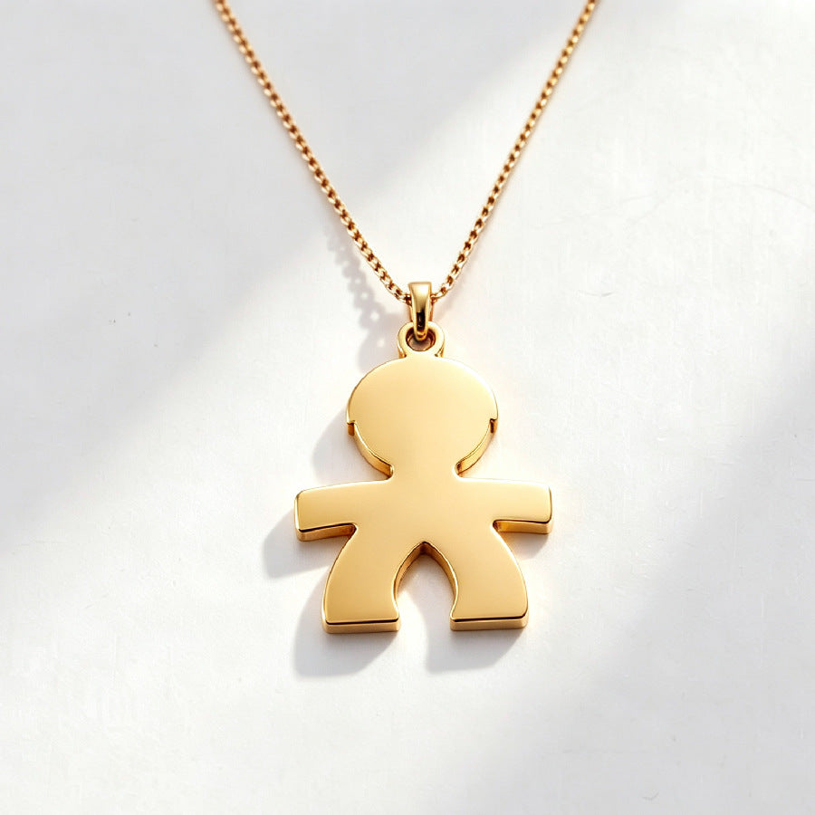 Original Design Heart Shape Pendant Necklace In Metal For Unisex, Perfect For Daily Wear