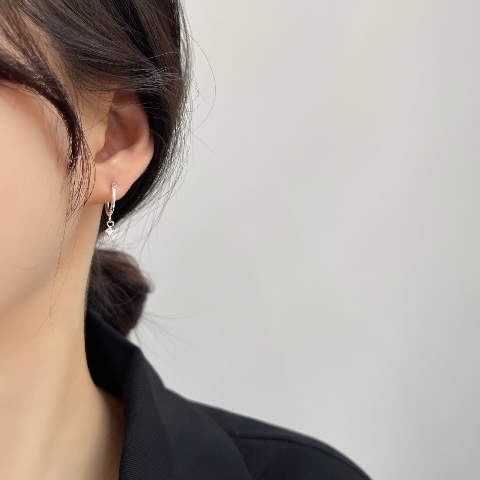 Heart Shape Hoop Earrings For Women In 925 Sterling Silver With Electroplated Finish And 925 Sterling Silver Posts