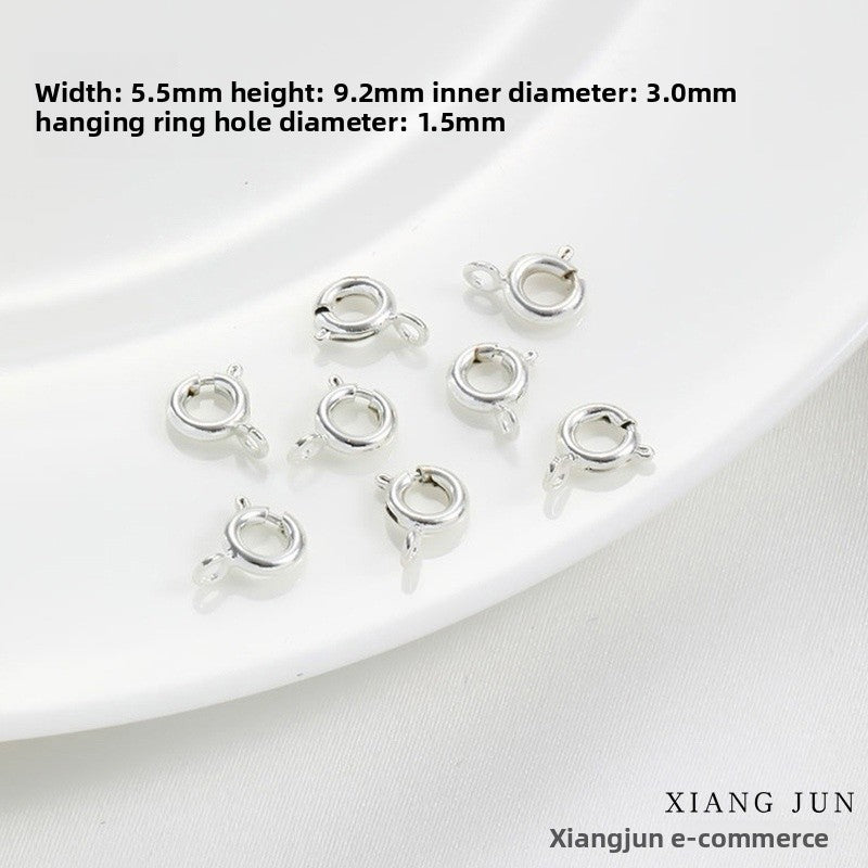 6 Mm Diameter Alloy Lobster Clasp With 18K Real Gold Plated Electroplated Finish For Jewelry Making