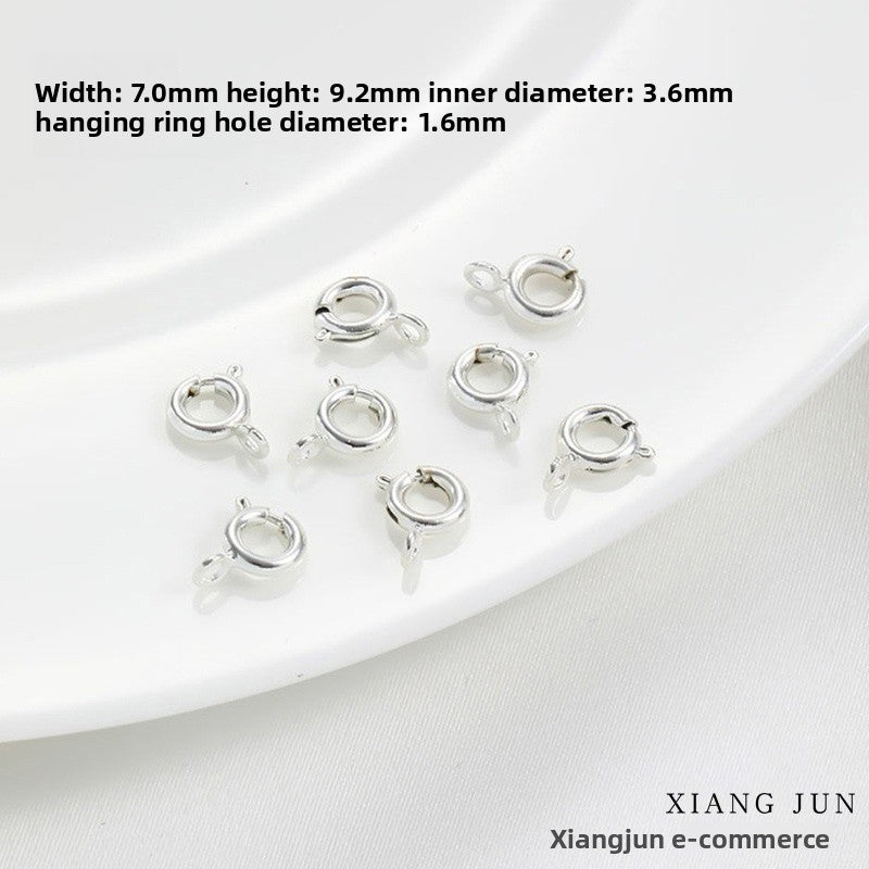 6 Mm Diameter Alloy Lobster Clasp With 18K Real Gold Plated Electroplated Finish For Jewelry Making
