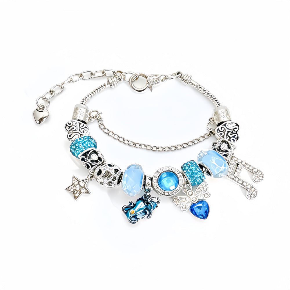 New Style Constellation Bracelet For Women With Crystal Pendant In Zinc Alloy