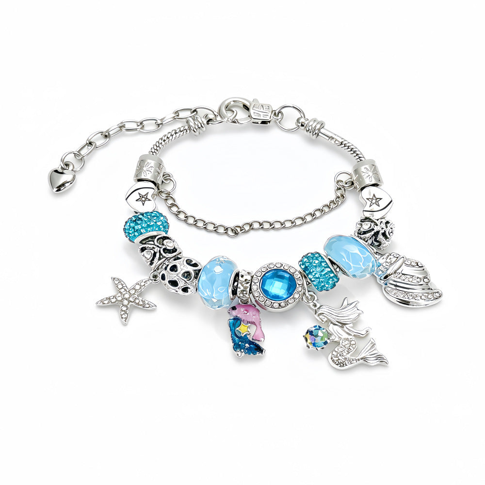 New Style Constellation Bracelet For Women With Crystal Pendant In Zinc Alloy