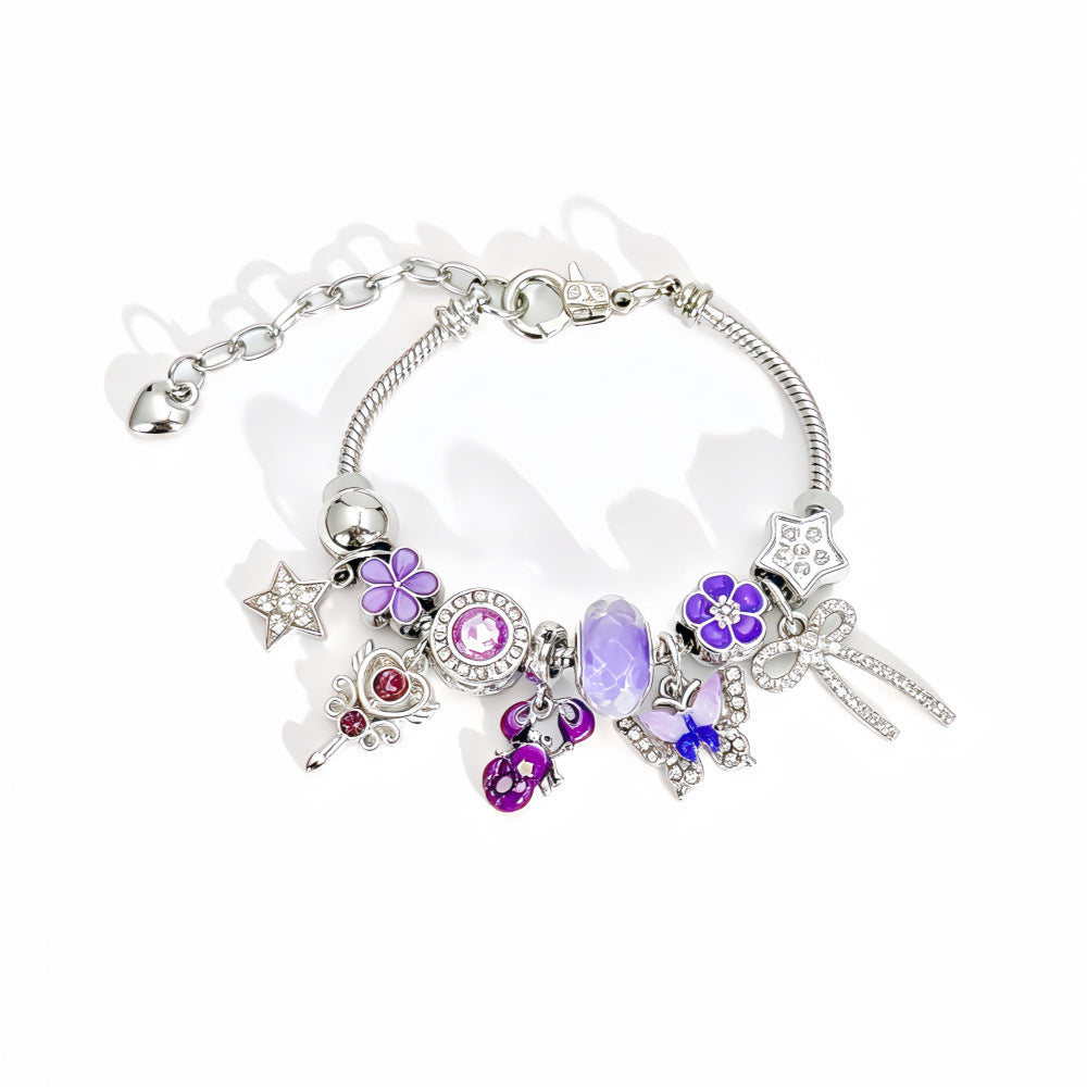 New Style Constellation Bracelet For Women With Crystal Pendant In Zinc Alloy