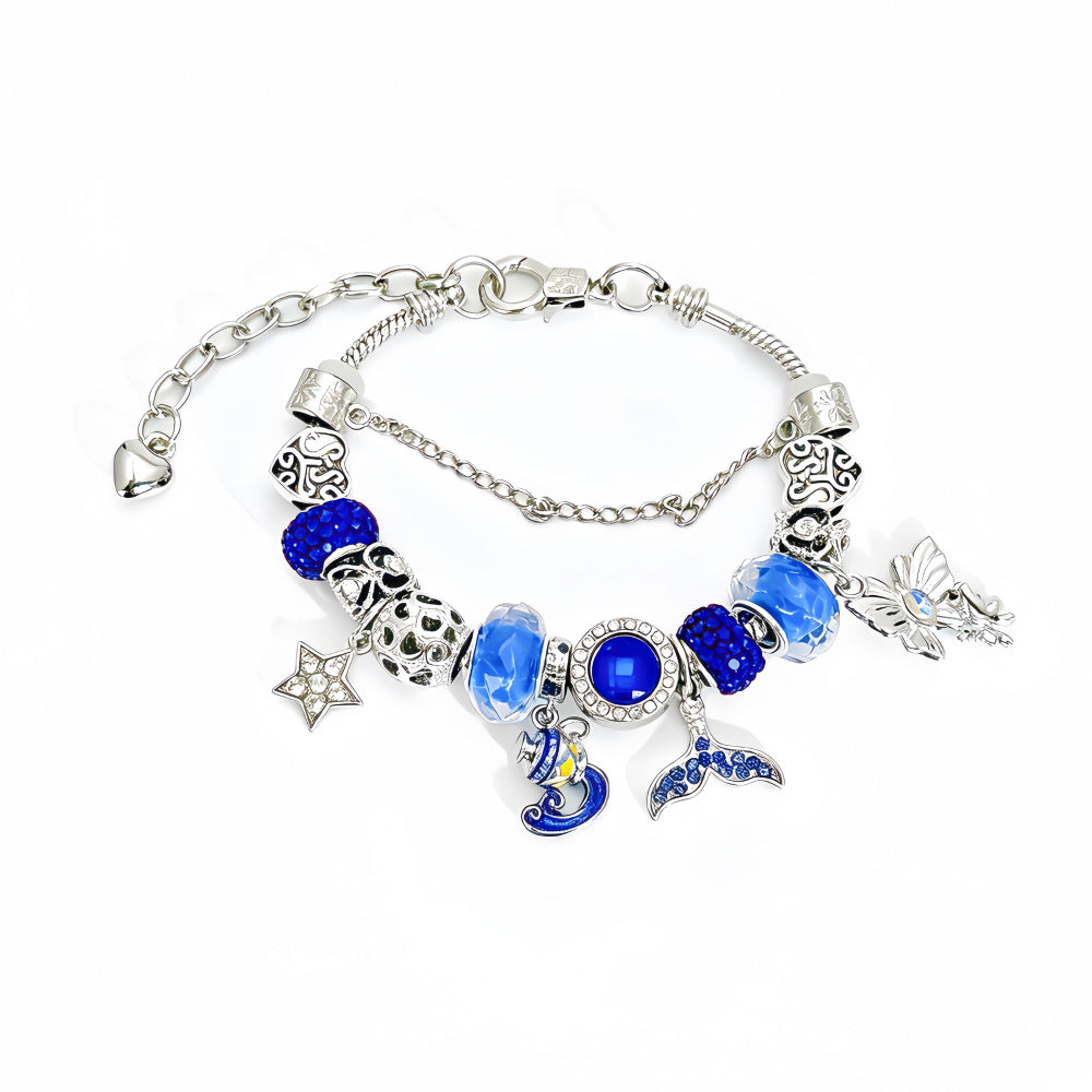 New Style Constellation Bracelet For Women With Crystal Pendant In Zinc Alloy