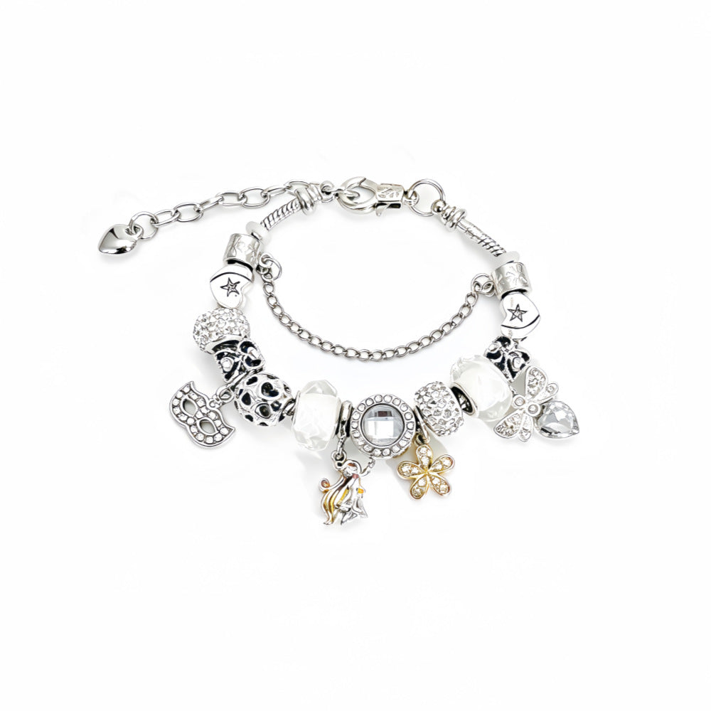 New Style Constellation Bracelet For Women With Crystal Pendant In Zinc Alloy