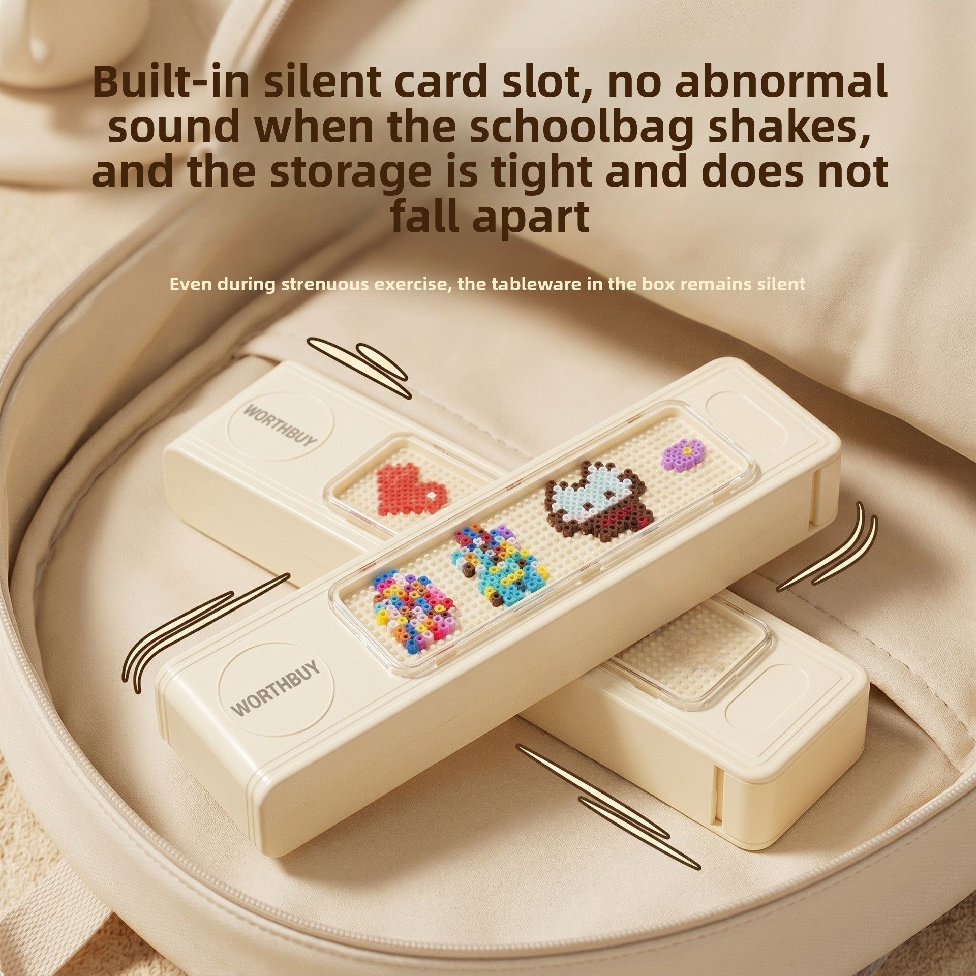 Cute Foldable Tableware Featuring Durable 316 Stainless Steel Inner Liner For Portable Kitchen And Drinking Use