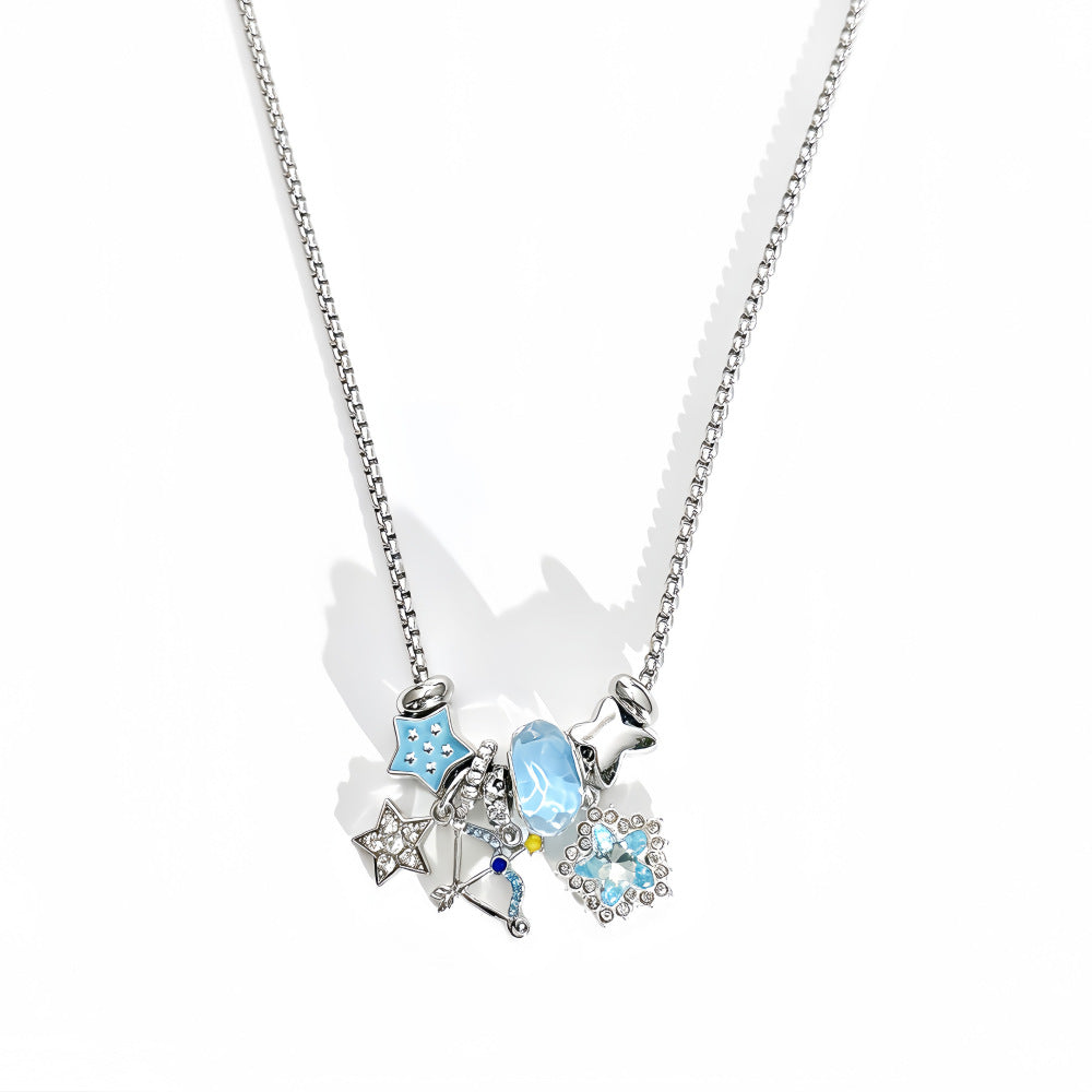 New Style Constellation Bracelet For Women With Crystal Pendant In Zinc Alloy