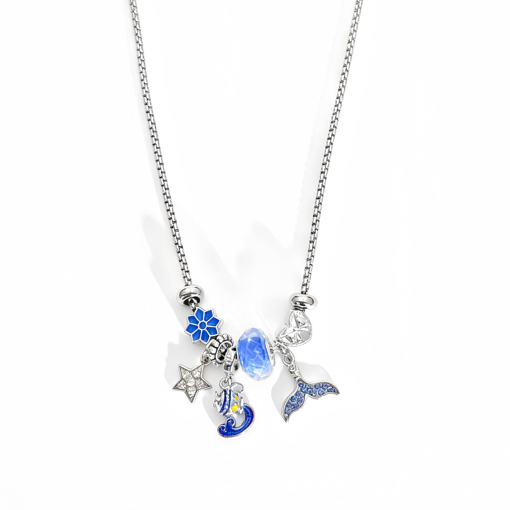 New Style Constellation Bracelet For Women With Crystal Pendant In Zinc Alloy