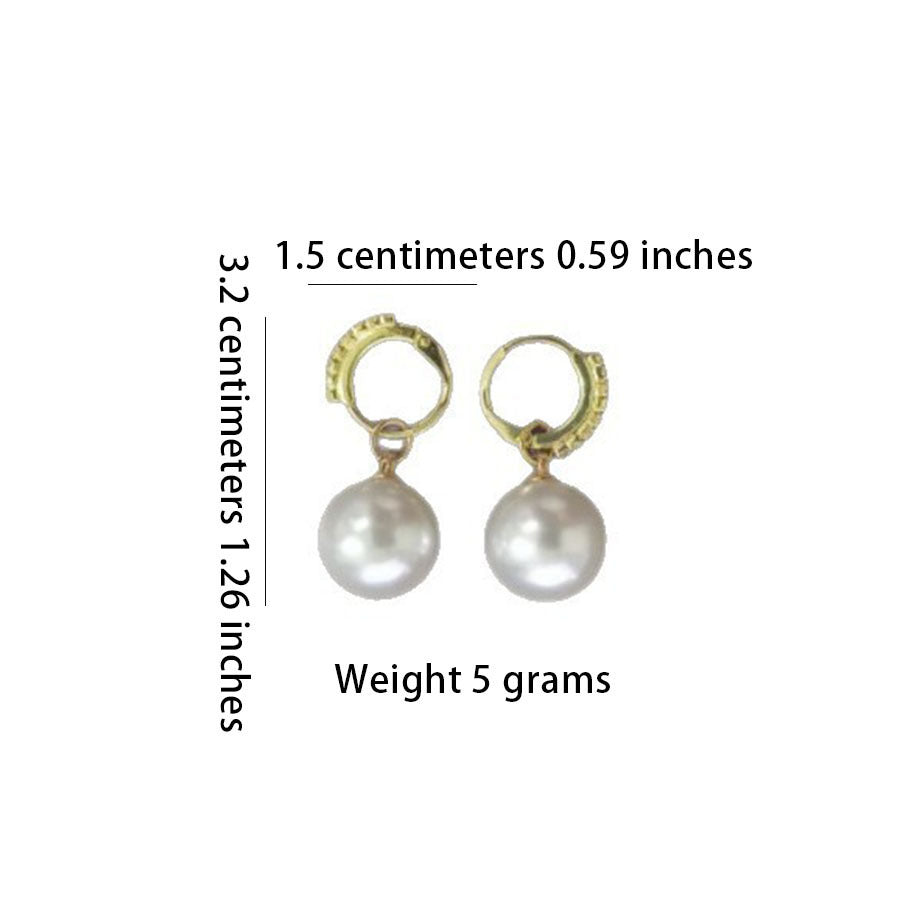 Heart Shape Earrings For Women In New Style Featuring White Zircon With Bezel Setting In Zinc Alloy