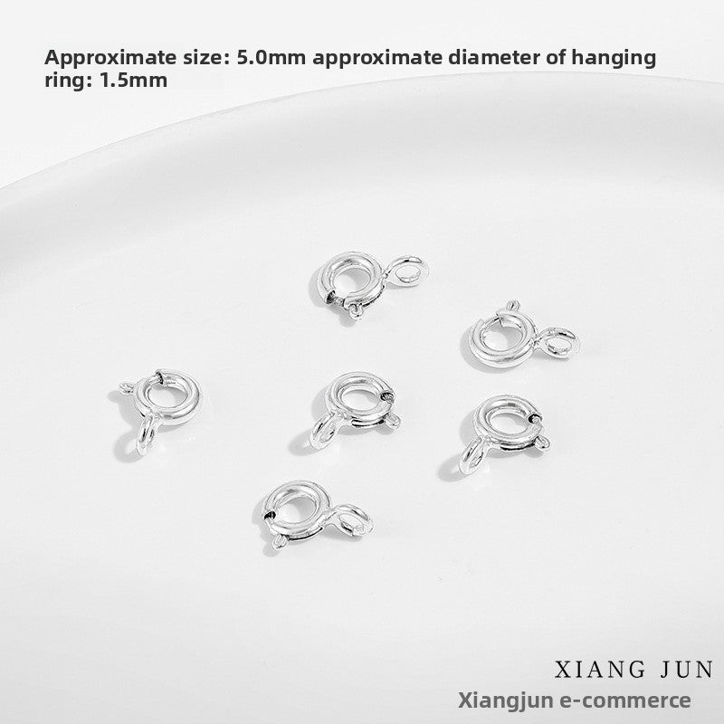 6 Mm Diameter Alloy Lobster Clasp With 18K Real Gold Plated Electroplated Finish For Jewelry Making