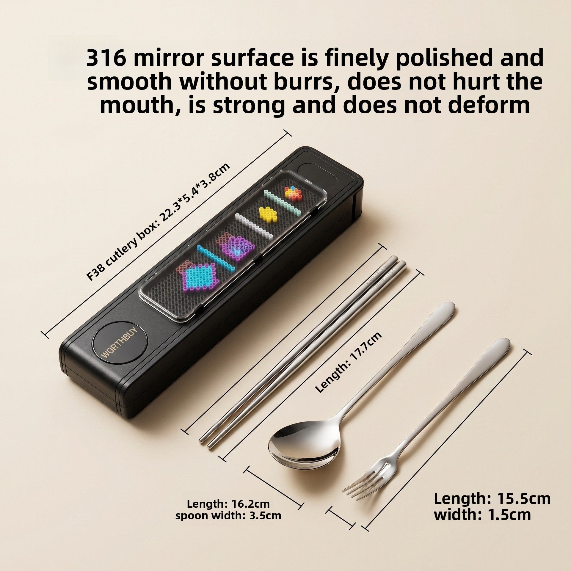 Cute Foldable Tableware Featuring Durable 316 Stainless Steel Inner Liner For Portable Kitchen And Drinking Use