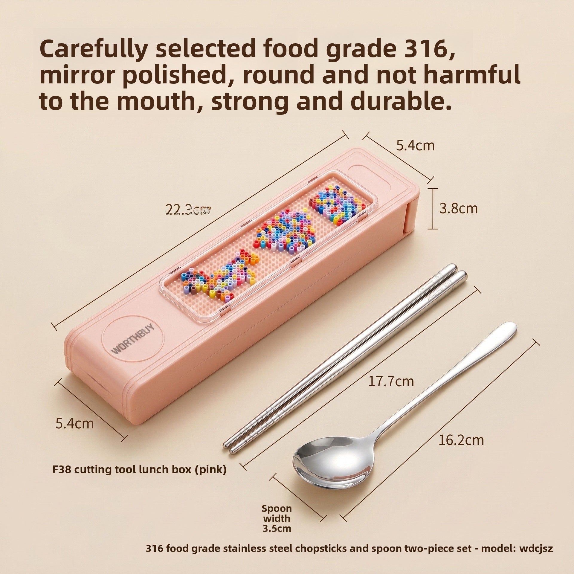 Cute Foldable Tableware Featuring Durable 316 Stainless Steel Inner Liner For Portable Kitchen And Drinking Use