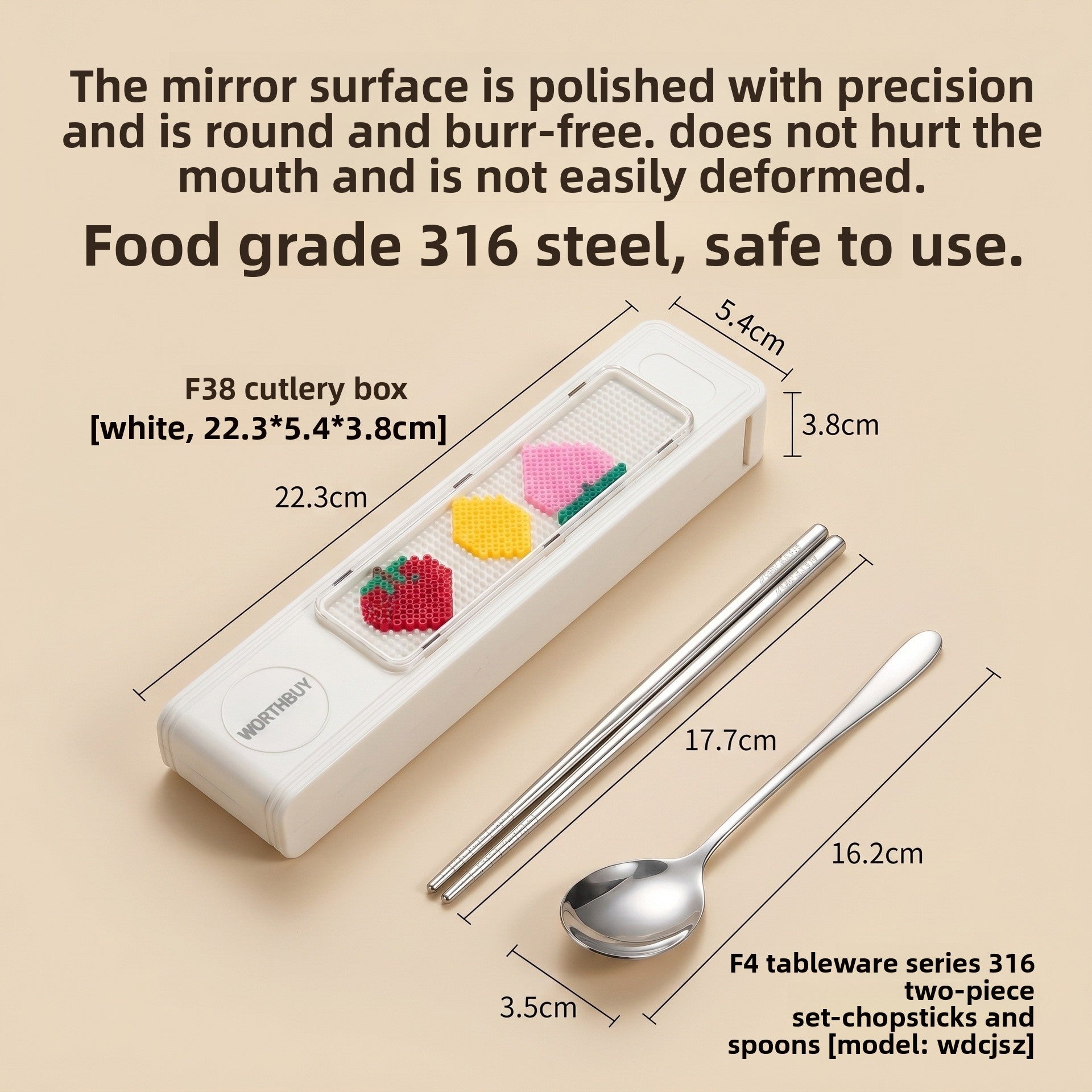 Cute Foldable Tableware Featuring Durable 316 Stainless Steel Inner Liner For Portable Kitchen And Drinking Use