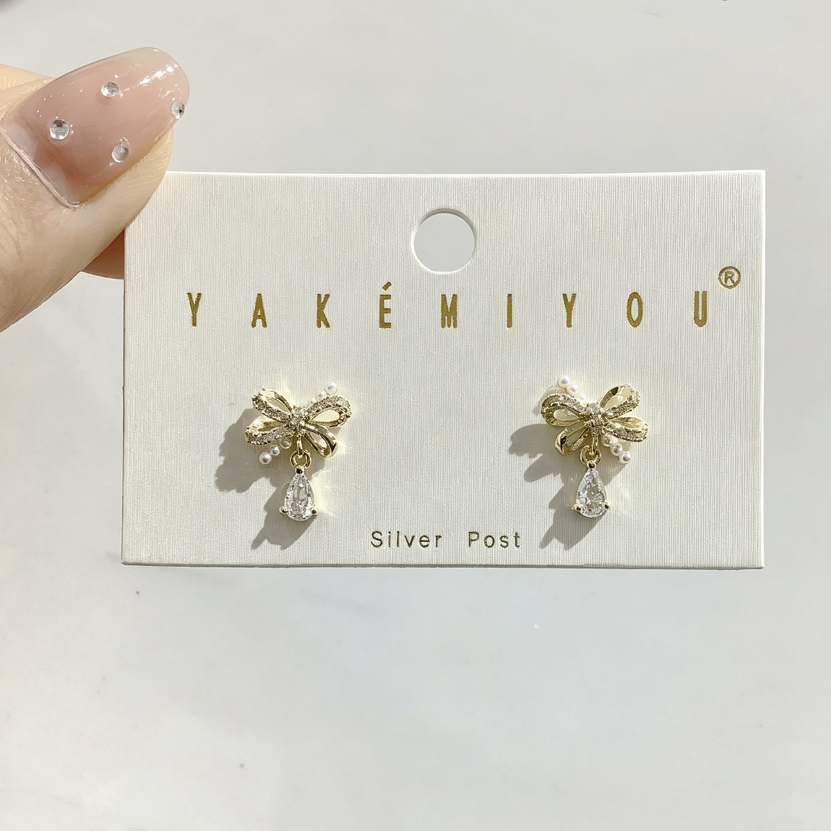 Geometric Electroplated Earrings For Women In Copper With 14K Real Gold Plated Water Plating And Artificial Pearl Inlay