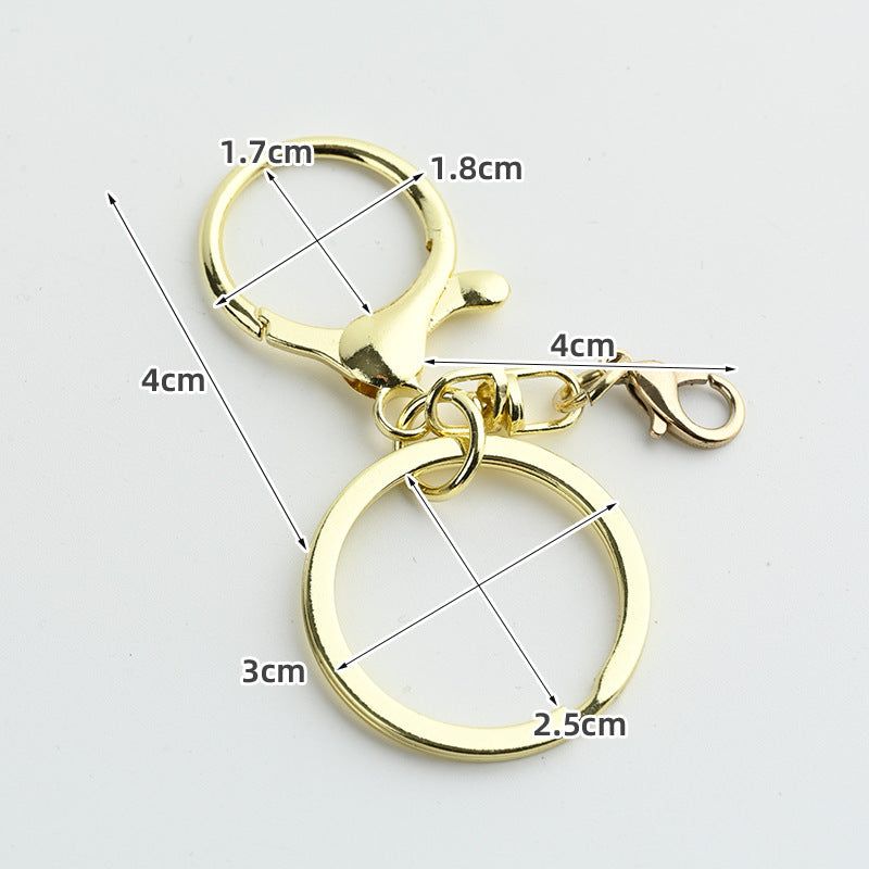 Gold Lobster Key Chain Bag Charm Made Of Durable Zinc Alloy For Stylish Bag Accessories