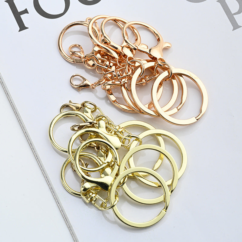 Gold Lobster Key Chain Bag Charm Made Of Durable Zinc Alloy For Stylish Bag Accessories