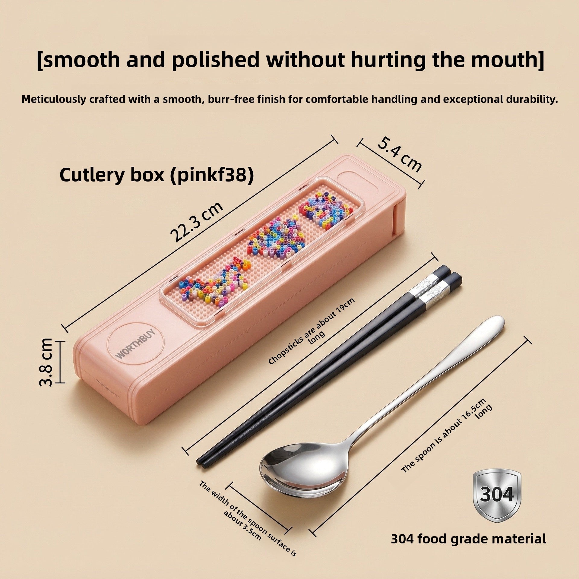 Cute Foldable Tableware Featuring Durable 316 Stainless Steel Inner Liner For Portable Kitchen And Drinking Use