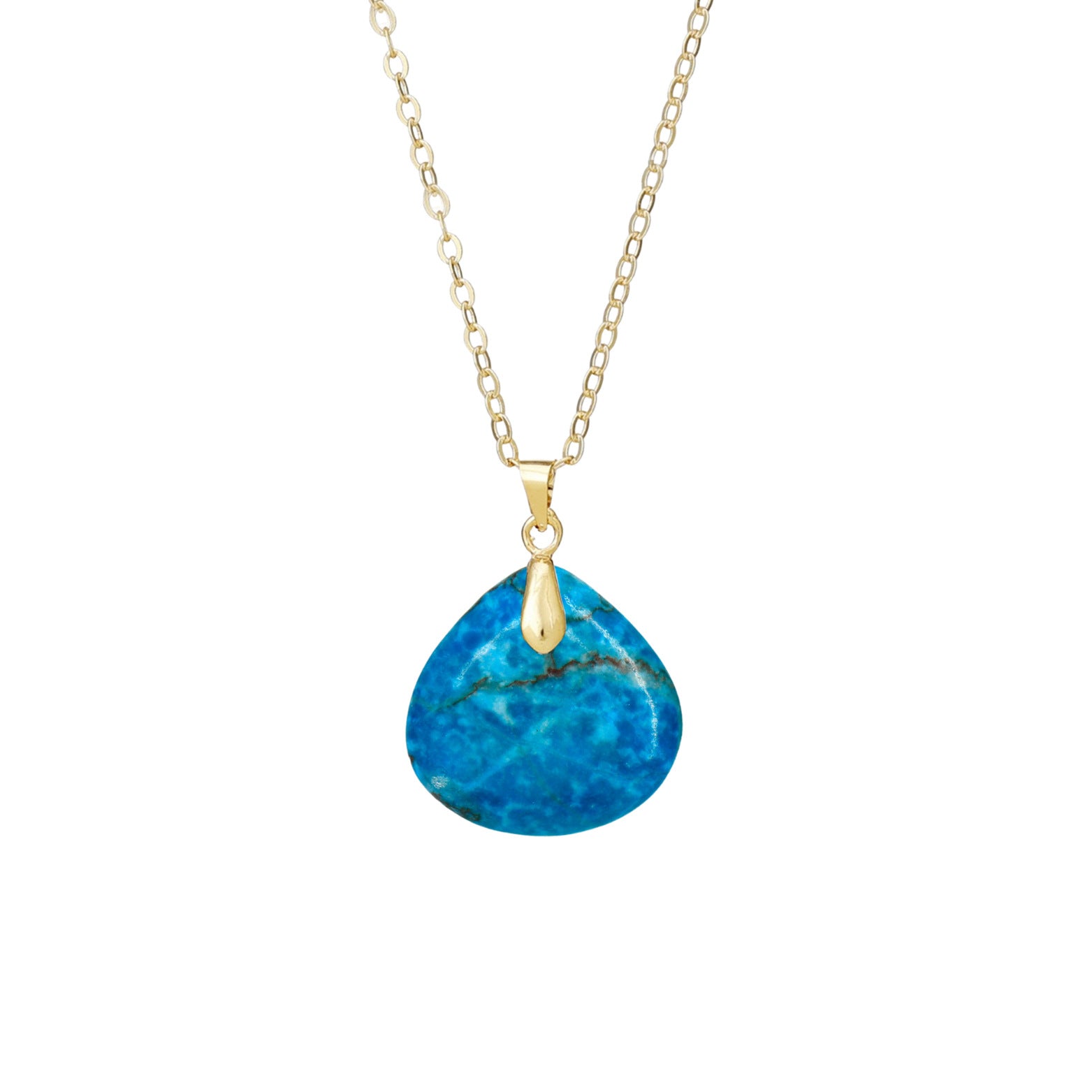 Original Design Heart Shape Necklace With Crystal Inlay, Real Gold Plated Pendant