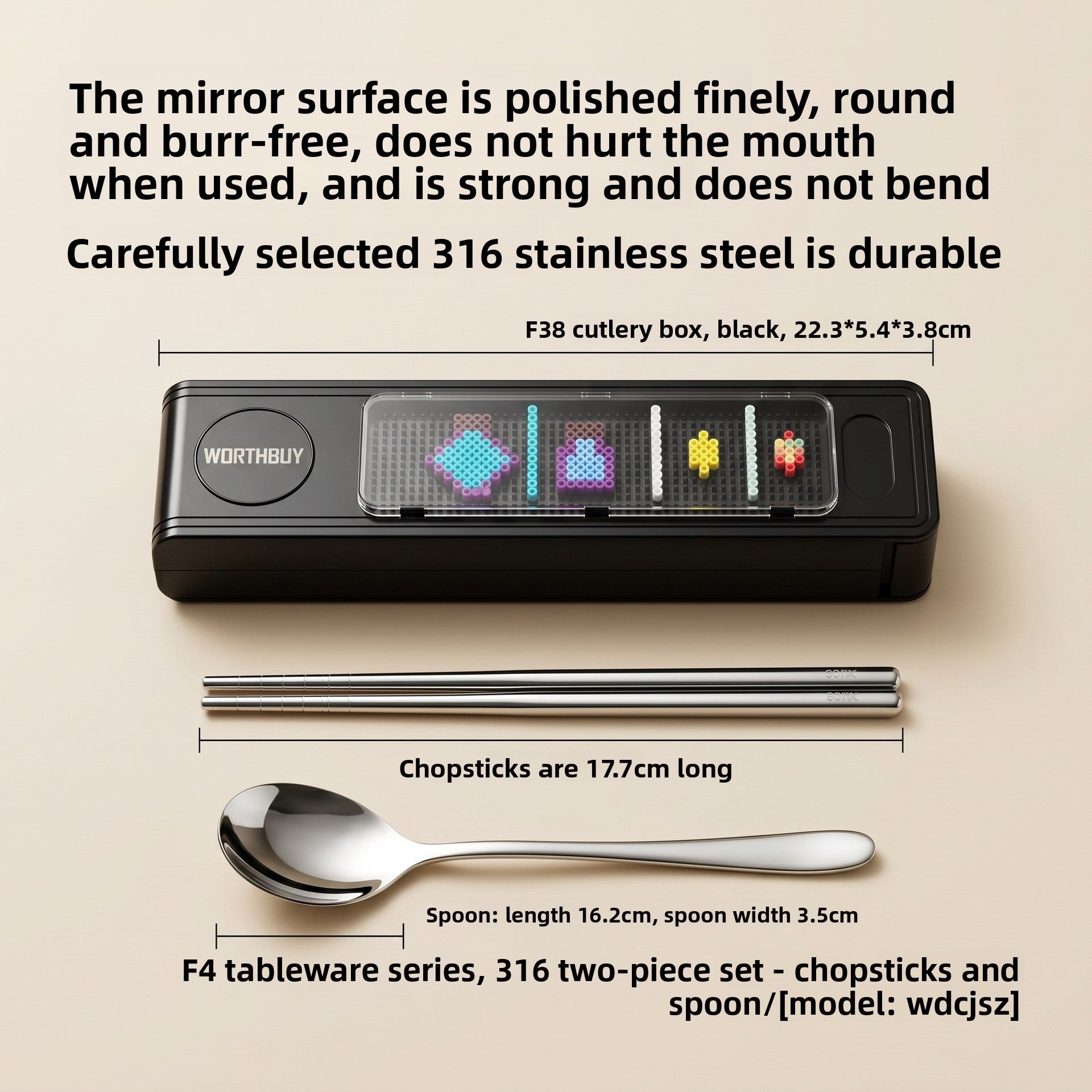 Cute Foldable Tableware Featuring Durable 316 Stainless Steel Inner Liner For Portable Kitchen And Drinking Use