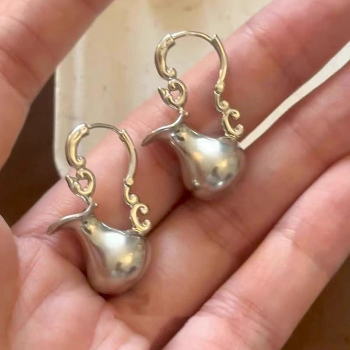 Flowers For Women Earrings In Sweet Style With 925 Sterling Silver Ear Pins And Zinc Alloy Material, Silver Color