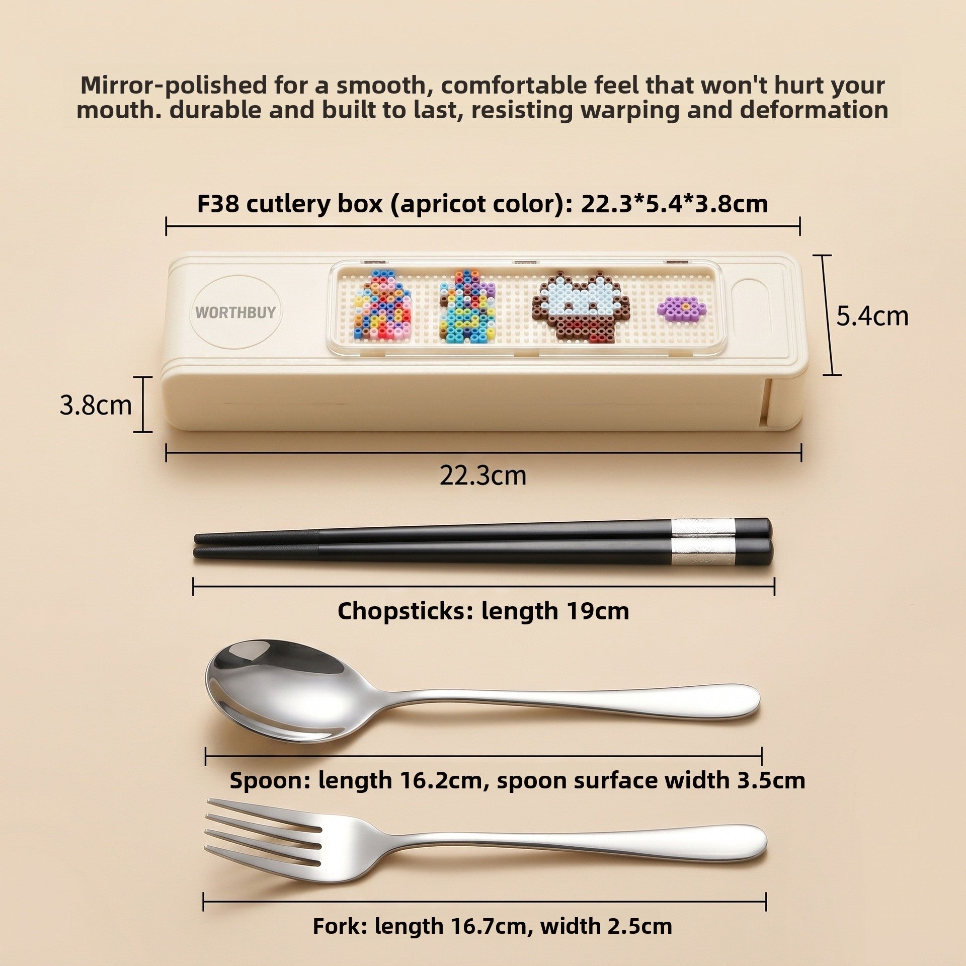 Cute Foldable Tableware Featuring Durable 316 Stainless Steel Inner Liner For Portable Kitchen And Drinking Use
