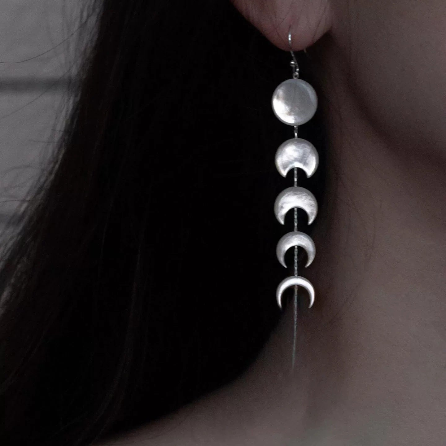 Moon Tassel Earrings For Women Featuring Electroplated Zinc Alloy With 925 Sterling Silver Ear Pins