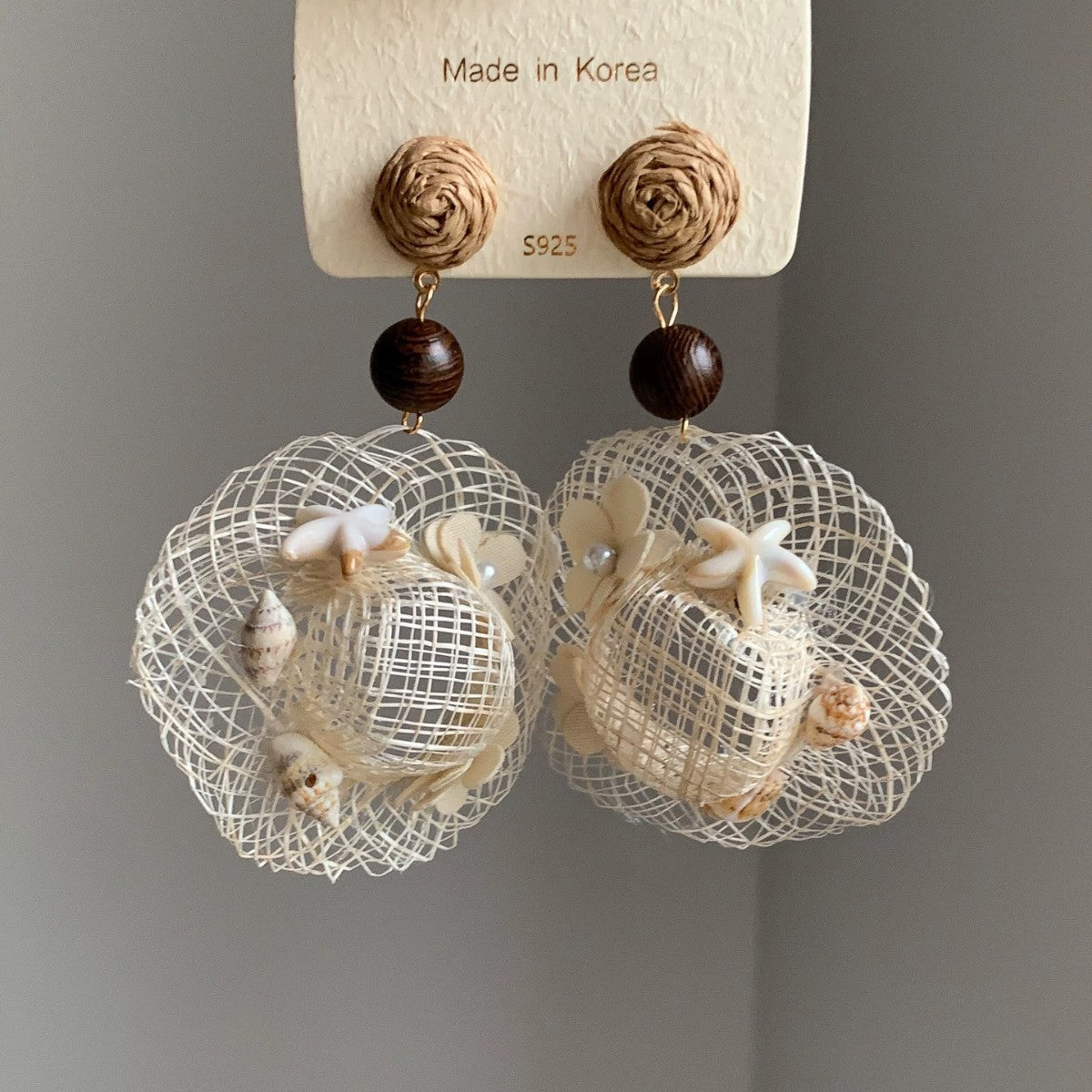 Handmade Flowers Earrings For Women Featuring 925 Sterling Silver Ear Pins In Bohemian Style With Zinc Alloy