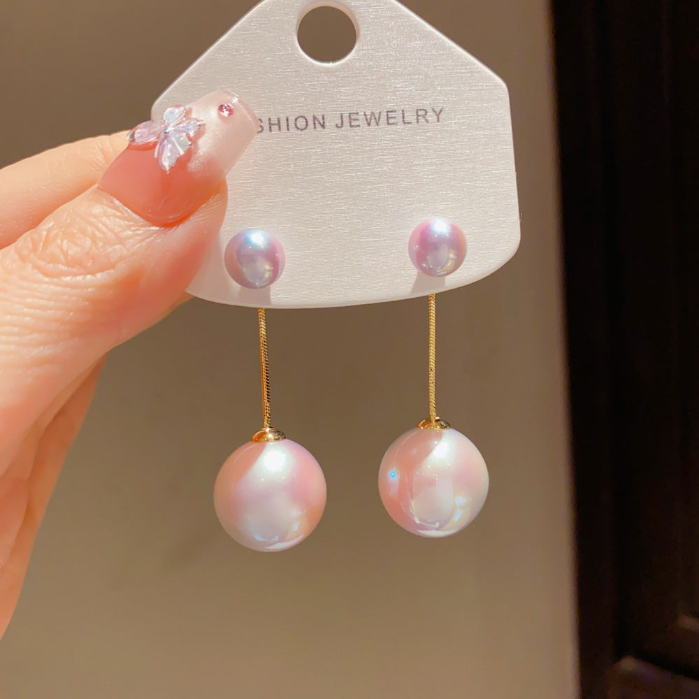 Elegant Tassel Drop Earrings For Women With Copper Ear Pins And Real Gold Plated Finish