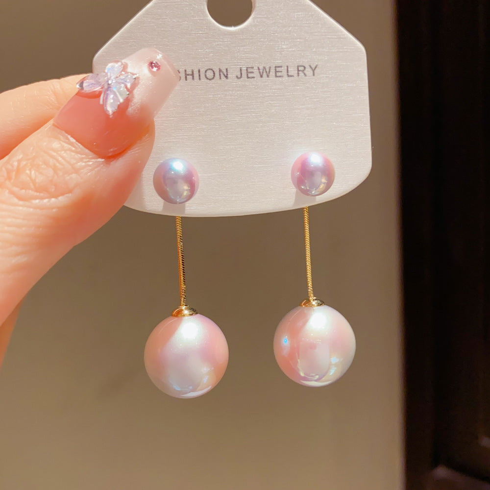Elegant Tassel Drop Earrings For Women With Copper Ear Pins And Real Gold Plated Finish