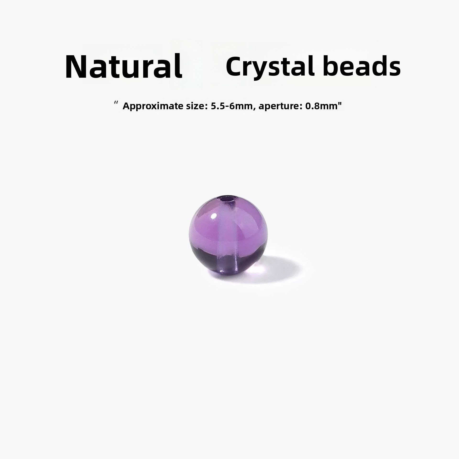 Handmade Red Crystal Beads For Jewelry Making, Diameter 6 Mm, 1 PCS Package