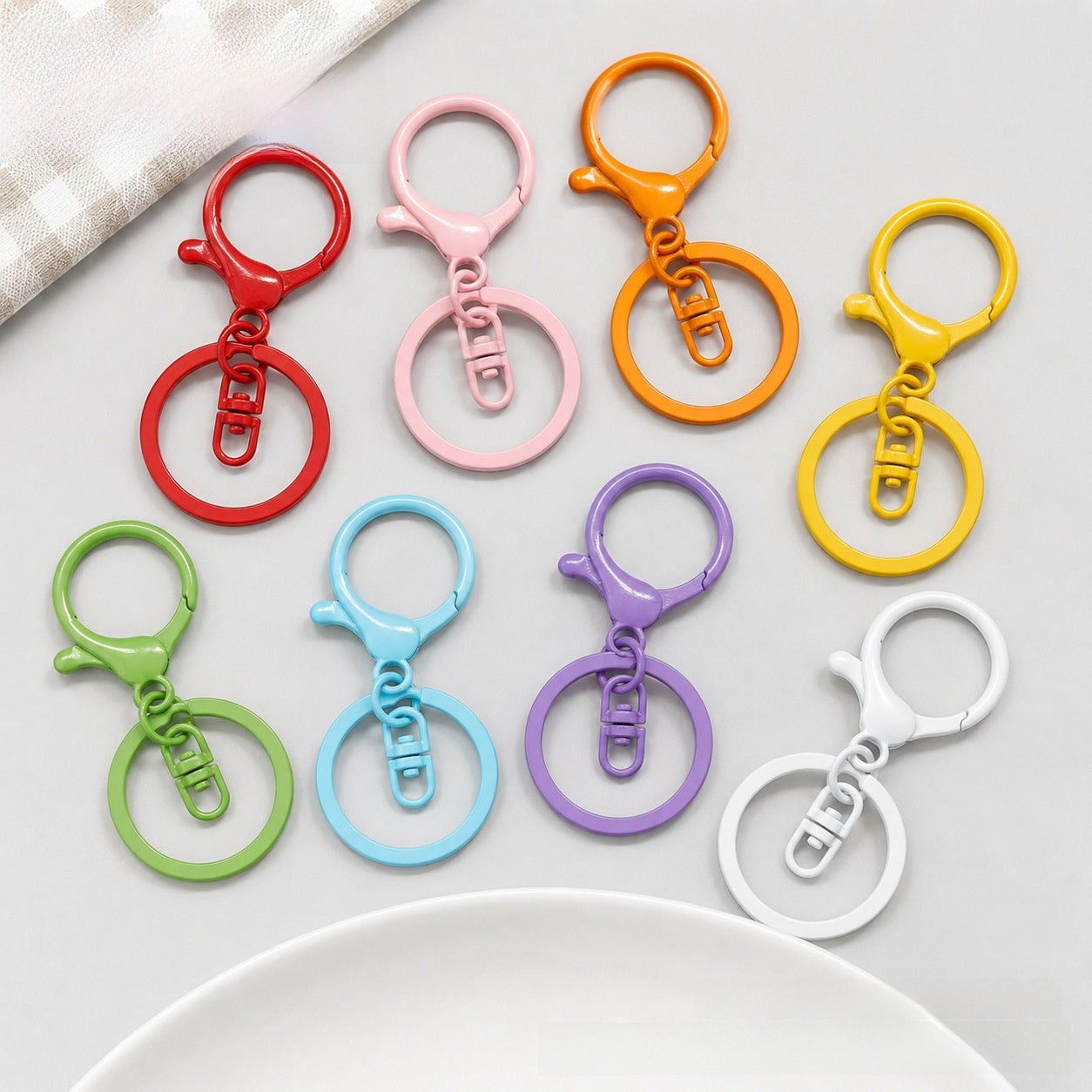 3 PCS Alloy Lobster Trigger Clasp Closure With Key Pattern Featuring Stoving Varnish For Jewelry Making Accessories