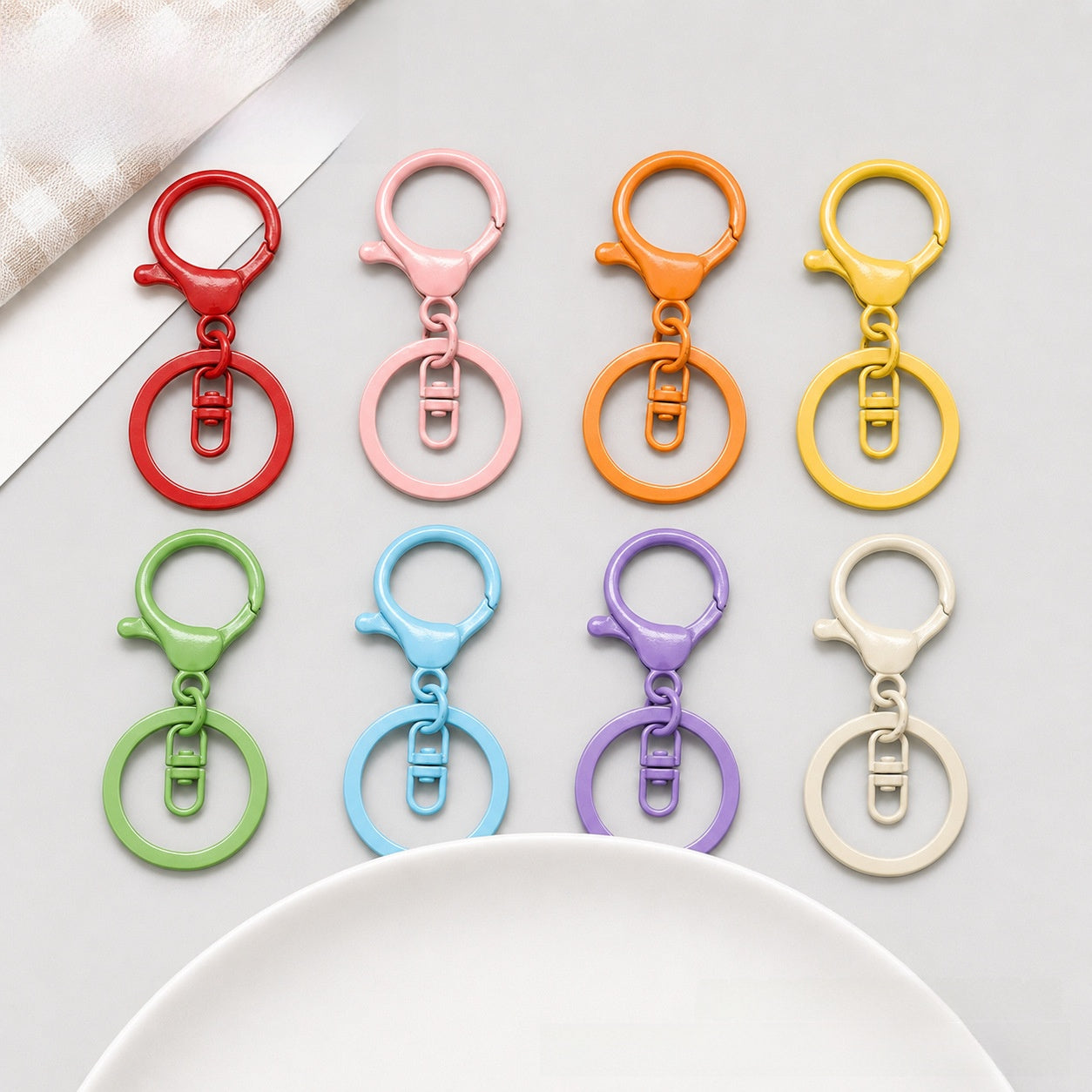 3 PCS Alloy Lobster Trigger Clasp Closure With Key Pattern Featuring Stoving Varnish For Jewelry Making Accessories