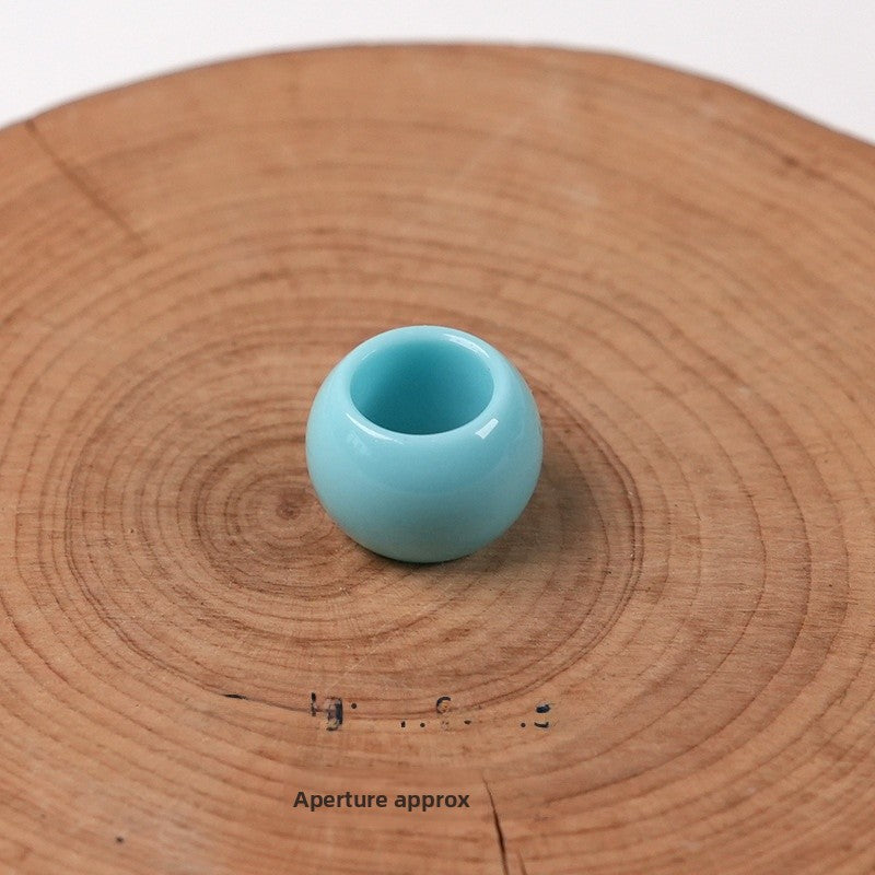 Acrylic Beads For Jewelry Making With Hole Size 6~9.9mm In Natural Pink, Sweet Style Accessories