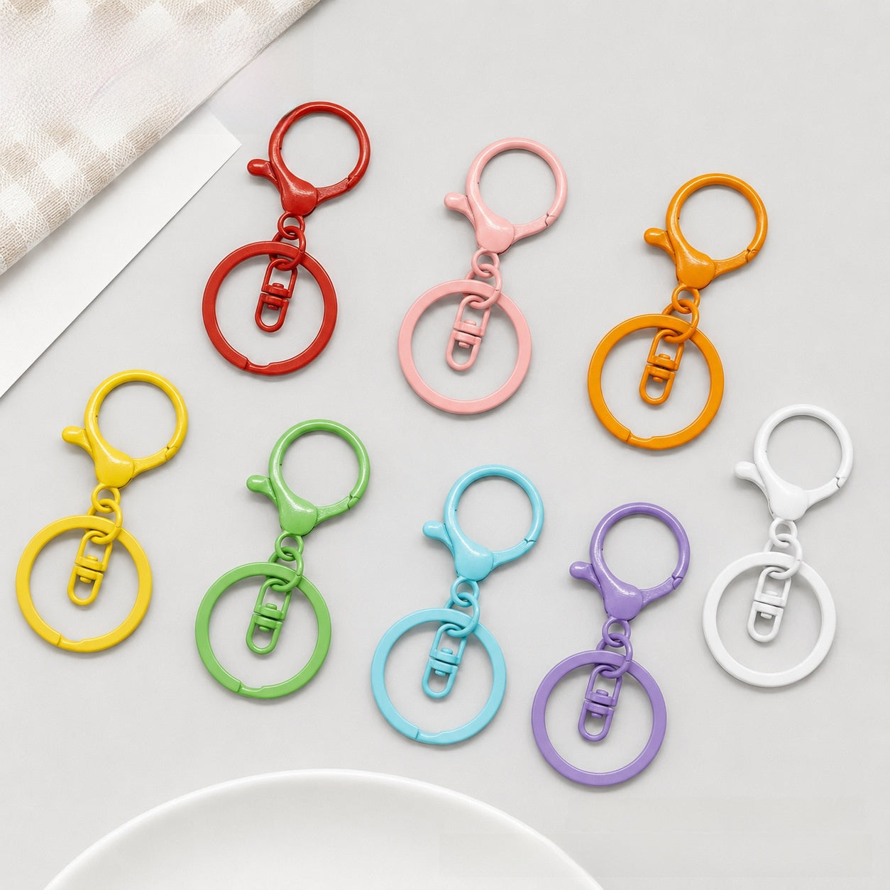 3 PCS Alloy Lobster Trigger Clasp Closure With Key Pattern Featuring Stoving Varnish For Jewelry Making Accessories