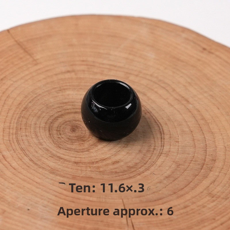 Acrylic Beads For Jewelry Making With Hole Size 6~9.9mm In Natural Pink, Sweet Style Accessories