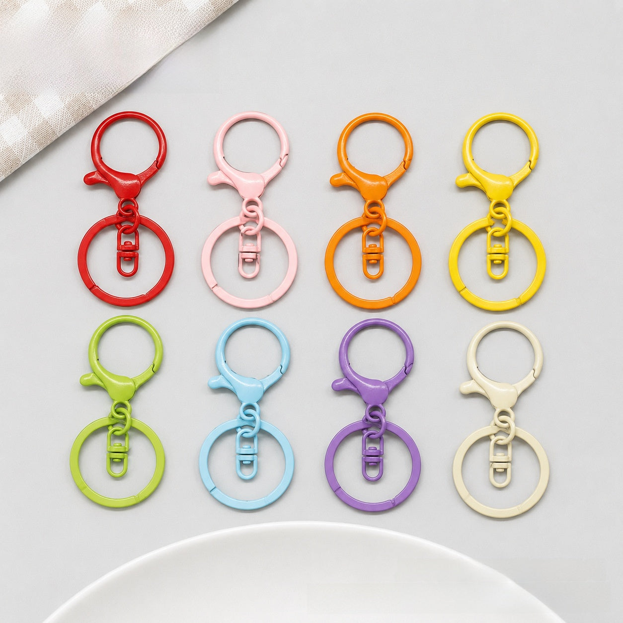 3 PCS Alloy Lobster Trigger Clasp Closure With Key Pattern Featuring Stoving Varnish For Jewelry Making Accessories